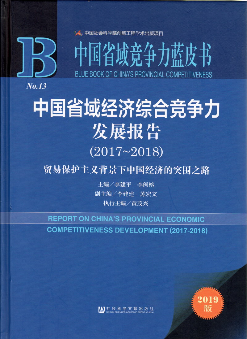 操逼逼啊中国省域经济综合竞争力发展报告（2017-2018）